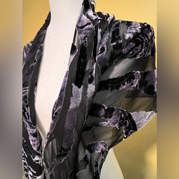Velvety sheer shawl/scarf/coverup - Picture 2 of 6